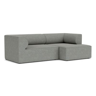 Audo Copenhagen Eave 2-Seater Sofa with Chaise in Grey, Size: Large