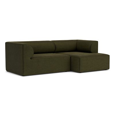 Audo Copenhagen Eave 2-Seater Sofa with Chaise - Color: Green - Size: Large