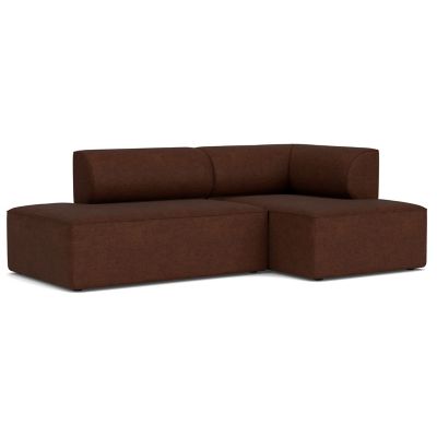 Audo Copenhagen Eave 2-Seater Open End Sofa with Chaise - Color: Brown - Si