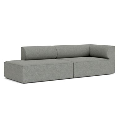 Audo Copenhagen Eave 2-Seater Open End Sofa with Armrest - Color: Grey - Si