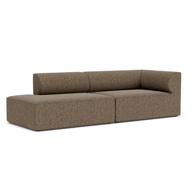 Audo Copenhagen Eave 2-Seater Open End Sofa with Armrest - Color: Brown - S