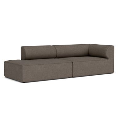 Audo Copenhagen Eave 2-Seater Open End Sofa with Armrest - Color: Grey - Si