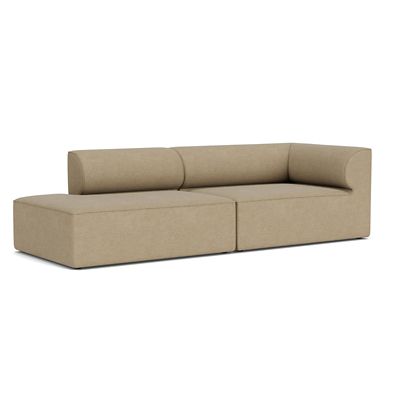 Audo Copenhagen Eave 2-Seater Open End Sofa with Armrest in Beige, Size: La