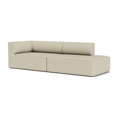 Audo Copenhagen Eave 2-Seater Open End Sofa with Armrest - Color: Beige - S