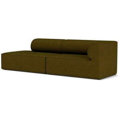 Audo Copenhagen Eave 2-Seater Open End Sofa with Armrest - Color: Green - S