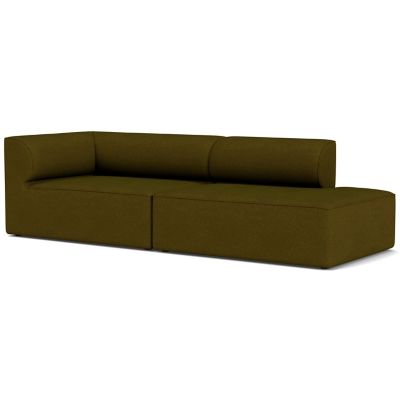 Audo Copenhagen Eave 2-Seater Open End Sofa with Armrest - Color: Green - S