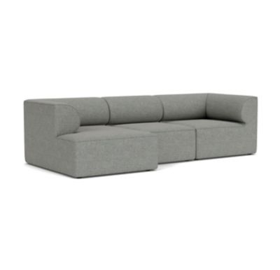 Audo Copenhagen Eave 3-Seater Sofa with Chaise - Color: Grey - Size: Large 