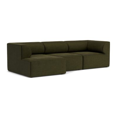 Audo Copenhagen Eave 3-Seater Sofa with Chaise - Color: Green - Size: Large