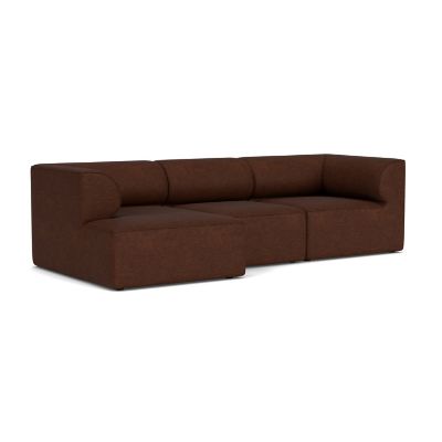 Audo Copenhagen Eave 3-Seater Sofa with Chaise - Color: Brown - Size: Large