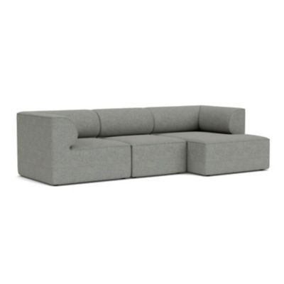 Audo Copenhagen Eave 3-Seater Sofa with Chaise - Color: Grey - Size: Large 