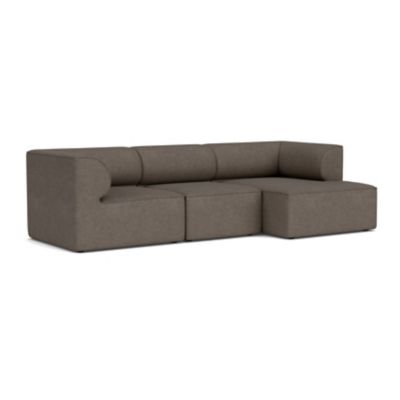 Audo Copenhagen Eave 3-Seater Sofa with Chaise - Color: Grey - Size: Large 