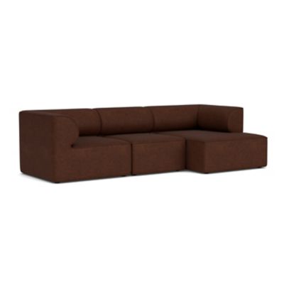 Audo Copenhagen Eave 3-Seater Sofa with Chaise - Color: Brown - Size: Large