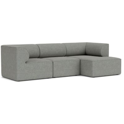 Audo Copenhagen Eave 3-Seater Sofa with Chaise - Color: Grey - Size: Medium