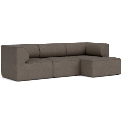 Audo Copenhagen Eave 3-Seater Sofa with Chaise - Color: Grey - Size: Medium