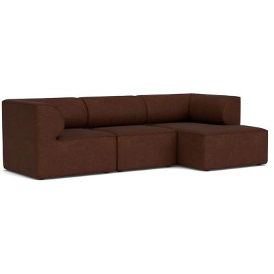 Audo Copenhagen Eave 3-Seater Sofa with Chaise - Color: Brown - Size: Mediu