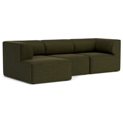 Audo Copenhagen Eave 3-Seater Sofa with Chaise - Color: Green - Size: Mediu