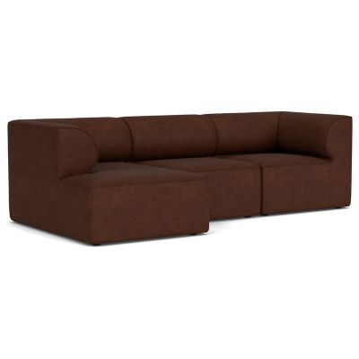 Audo Copenhagen Eave 3-Seater Sofa with Chaise - Color: Brown - Size: Mediu