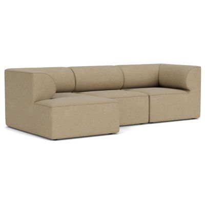 Audo Copenhagen Eave 3-Seater Sofa with Chaise in Beige, Size: Medium