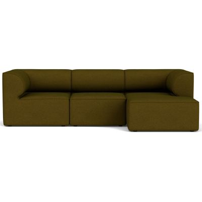 Audo Copenhagen Eave 3-Seater Sofa with Chaise - Color: Green - Size: Mediu