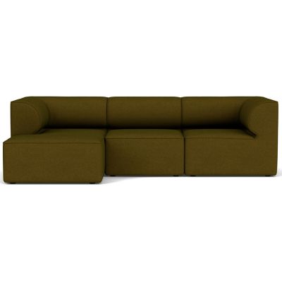 Audo Copenhagen Eave 3-Seater Sofa with Chaise - Color: Green - Size: Mediu