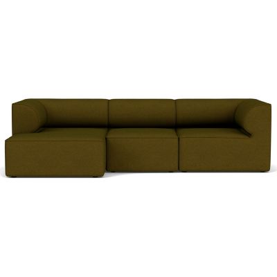 Audo Copenhagen Eave 3-Seater Sofa with Chaise - Color: Green - Size: Large