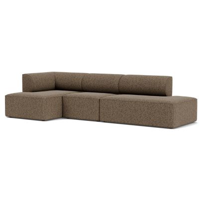 Audo Copenhagen Eave 3-Seater Open End Sofa with Chaise - Color: Brown - 99