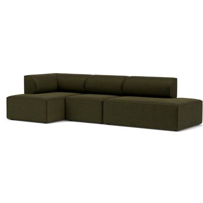 Audo Copenhagen Eave 3-Seater Open End Sofa with Chaise - Color: Green - 99