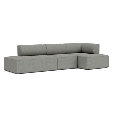 Audo Copenhagen Eave 3-Seater Open End Sofa with Chaise - Color: Grey - 998