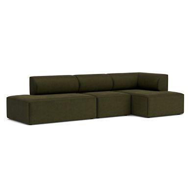 Audo Copenhagen Eave 3-Seater Open End Sofa with Chaise - Color: Green - 99