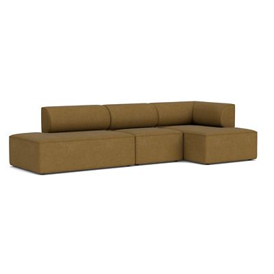 Audo Copenhagen Eave 3-Seater Open End Sofa with Chaise in Brown