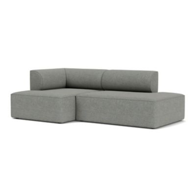 Audo Copenhagen Eave Open End Sofa with Chaise in Grey, Size: Medium