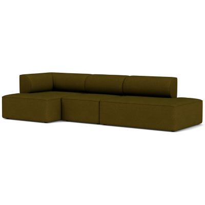 Audo Copenhagen Eave Open End Sofa with Chaise - Color: Green - Size: Large