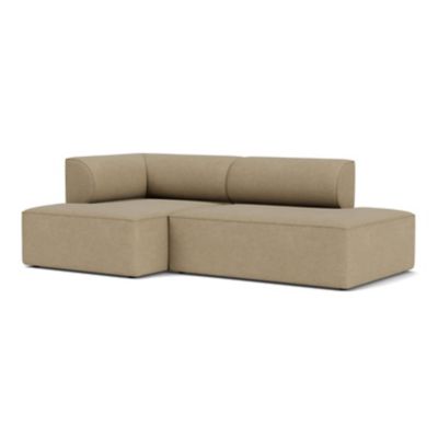 Audo Copenhagen Eave Open End Sofa with Chaise in Beige, Size: Medium