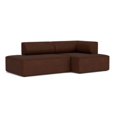 Audo Copenhagen Eave Open End Sofa with Chaise - Color: Brown - Size: Mediu