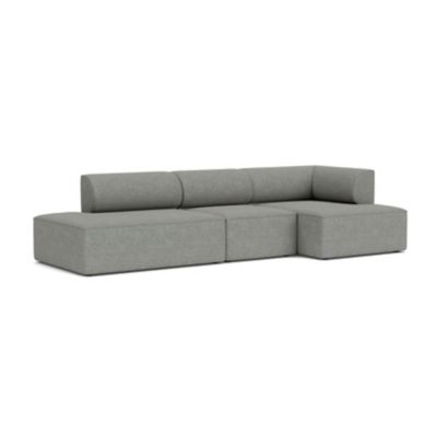 Audo Copenhagen Eave Open End Sofa with Chaise - Color: Grey - Size: Large 