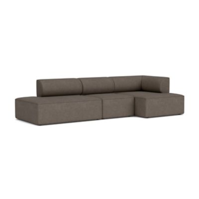 Audo Copenhagen Eave Open End Sofa with Chaise - Color: Grey - Size: Large 