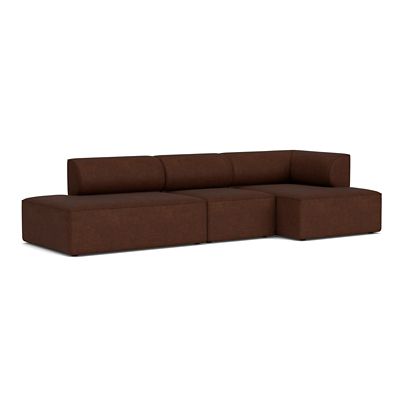 Audo Copenhagen Eave Open End Sofa with Chaise - Color: Brown - Size: Large