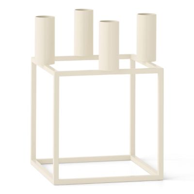 Audo Copenhagen Kubus 4 Candle Holder - Color: White - 71041-000886