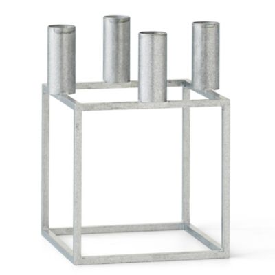 Audo Copenhagen Kubus 4 Candle Holder - Color: Silver - 71041-000884