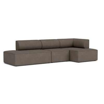 Audo Copenhagen Eave 3-Seater Open End Sofa with Chaise - Color: Grey - 998