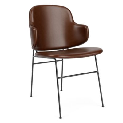 Audo Copenhagen The Penguin Fully Upholstered Dining Chair - Color: Brown -