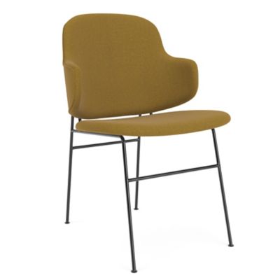 Audo Copenhagen The Penguin Fully Upholstered Dining Chair - Color: Yellow 