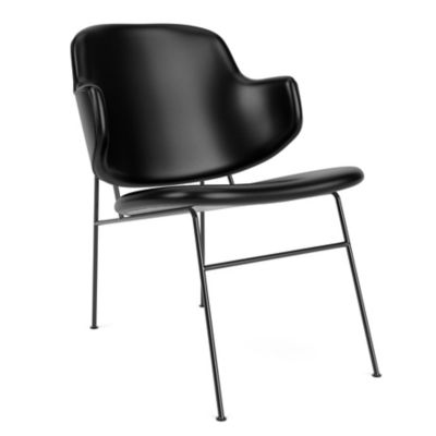 Audo Copenhagen The Penguin Fully Upholstered Lounge Chair - Color: Black -
