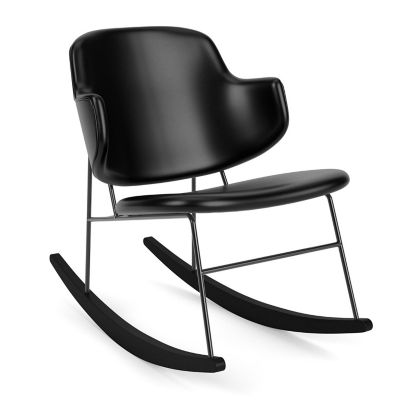 Audo Copenhagen The Penguin Upholstered Rocking Chair - Color: Black - 7115