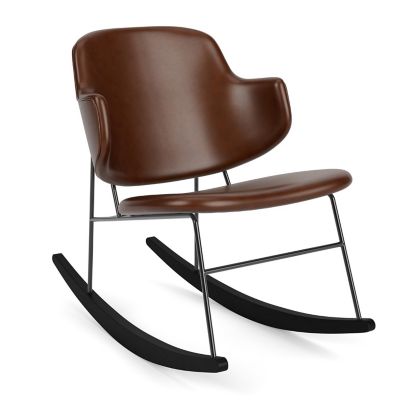 Audo Copenhagen The Penguin Upholstered Rocking Chair - Color: Brown - 7115