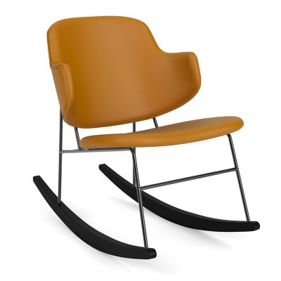 Audo Copenhagen The Penguin Upholstered Rocking Chair - Color: Brown - 7115