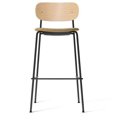 Audo Copenhagen Co Upholstered Seat Bar/Counter Stool - Color: Brown - 1180