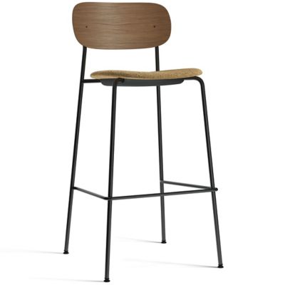 Audo Copenhagen Co Upholstered Seat Bar/Counter Stool - Color: Brown - 1180