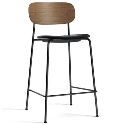 Audo Copenhagen Co Upholstered Seat Bar/Counter Stool - Color: Brown - 1185