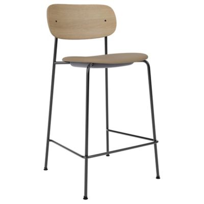 Audo Copenhagen Co Upholstered Seat Bar/Counter Stool in Brown